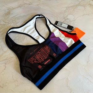 PE Nation The Champ in Multi Colorblock Sports Bra
